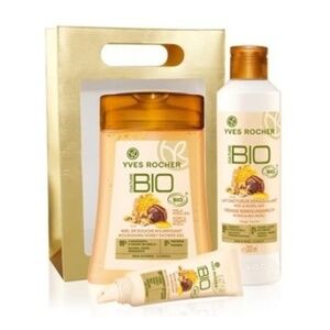 YVES ROCHER CULTURE BIO MIEL & MUESLI BIO GIFT SET (BRAND NEW).